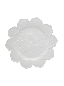 Bordallo Pinheiro Geranium White Charger Plate, Set of 2