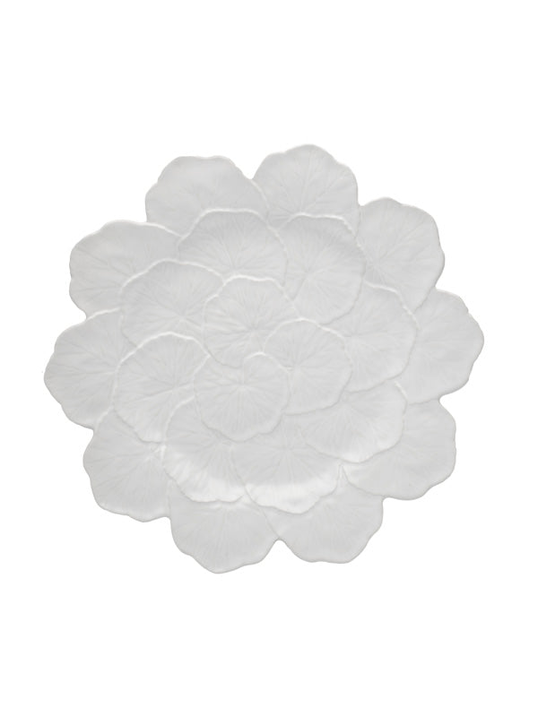 Bordallo Pinheiro Geranium White Charger Plate, Set of 2