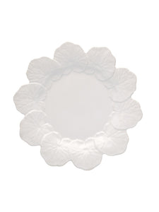 Bordallo Pinheiro Geranium White Dinner Plate, Set of 4