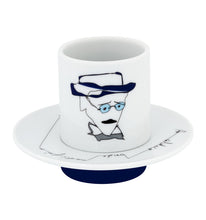 Load image into Gallery viewer, Vista Alegre Heteronimos Coffee Cups & Saucers, Set of 4