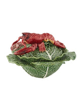 Load image into Gallery viewer, Bordallo Pinheiro Cabbage with Lobsters 2 L. Tureen
