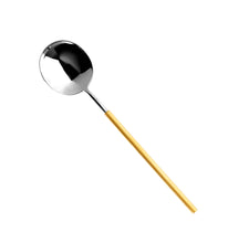 Load image into Gallery viewer, Vista Alegre Domo Matte Gold Salad Server, Set of 2