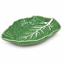 Load image into Gallery viewer, Portuguese Ceramic Cabbage Serving Platter, 13.2"
