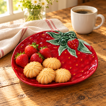 Load image into Gallery viewer, Portuguese Ceramic Strawberry Serving Dish