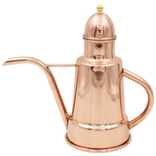 Load image into Gallery viewer, Handcrafted Copper Olive Oil Dispenser with Long Spout and Decorative Top