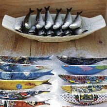 Load image into Gallery viewer, Bordallo Pinheiro Decorative Sardine - The Bearded Sardine