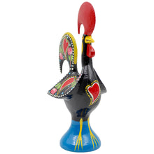 Load image into Gallery viewer, Traditional Hand-Painted Portuguese Good Luck Rooster Metal Figurine, 10"