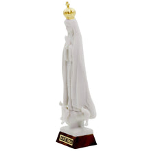 Load image into Gallery viewer, Our Lady of Fatima Statue with Gold Crown, Biscuit Matte Finish