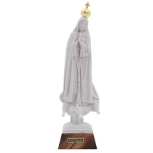 Load image into Gallery viewer, Our Lady of Fatima Statue with Gold Crown, Biscuit Matte Finish