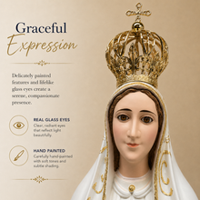 Load image into Gallery viewer, 31" Our Lady Of Fatima Virgin Mary White Religious Statue, #1037