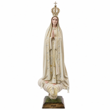 Load image into Gallery viewer, 31" Our Lady Of Fatima Virgin Mary Beige Religious Statue, #1037V