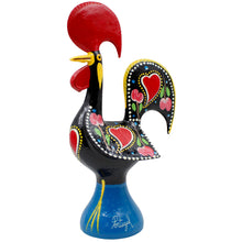 Load image into Gallery viewer, Traditional Hand-Painted Portuguese Good Luck Rooster Metal Figurine, 11.25"