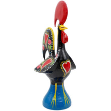 Load image into Gallery viewer, Traditional Hand-Painted Portuguese Good Luck Rooster Metal Figurine, 11.25"