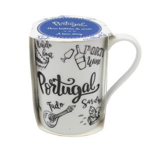 Traditional Portugal Themed Ceramic Coffee Mug, 10 oz.