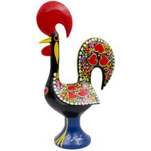 Load image into Gallery viewer, Traditional Hand-Painted Portuguese Good Luck Rooster Metal Figurine, 14"