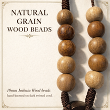 Load image into Gallery viewer, Padre Pio Car Rosary in Imbuia Wood with Antique Bronze Crucifix and Toggle Clasp