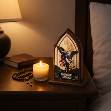 Load image into Gallery viewer, Saint Michael the Archangel Wooden Plaque - Catholic Religious Display