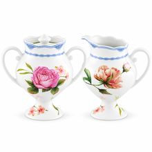 Load image into Gallery viewer, Vista Alegre Bridgerton Sugar Bowl & Milk Jug Set