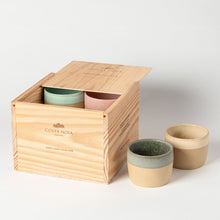 Load image into Gallery viewer, Costa Nova Arenito 7 oz. Lungo Espresso Cups with Gift Box, Set of 8
