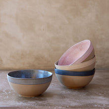 Load image into Gallery viewer, Costa Nova Arenito 22 oz. Charcoal Grey Latte Bowls, Set of 6
