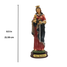 Load image into Gallery viewer, 8.5" Saint Barbara Religious Statue Made in Portugal
