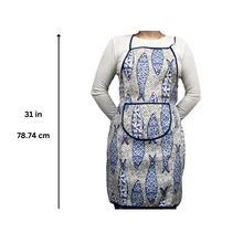 Load image into Gallery viewer, 100% Cotton Cobblestone and Sardine Apron