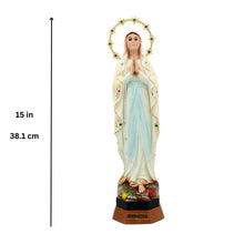 Load image into Gallery viewer, 15&quot; Hand-painted Our Lady of Lourdes Religious Figurine Statue
