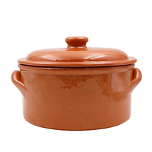 Load image into Gallery viewer, João Vale Handmade Traditional Portuguese Pottery Clay Terracotta Cazuela Cooking Pot with Lid

