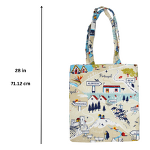 Load image into Gallery viewer, 100% Cotton Portuguese Cities Made in Portugal Reusable Tote Bag
