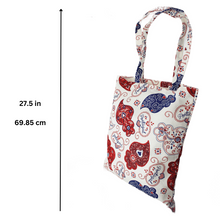 Load image into Gallery viewer, Reusable Portuguese Viana Hearts Tote Bag