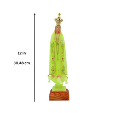 Load image into Gallery viewer, 12&quot; Glow in The Dark Our Lady Of Fatima Statue #PRU-28
