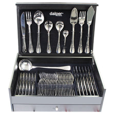 Load image into Gallery viewer, Dalper Baguette 130-Piece Silverware Flatware Cutlery Stainless Steel 12 Person Set
