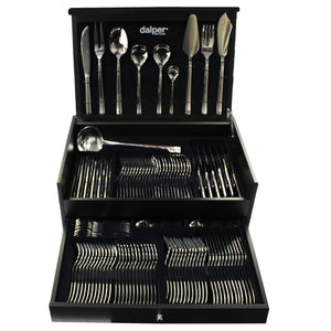 Dalper Oneda 130-Piece Silverware Flatware Cutlery Stainless Steel 12 Person Set