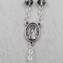 Load image into Gallery viewer, Our Lady of Fatima Rosary with Iridescent Glass Beads and Case