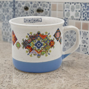 Portugal Tile Azulejo White and Blue 6 oz. Ceramic Mug