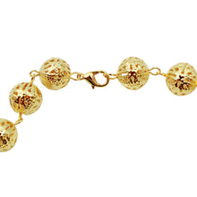 Load image into Gallery viewer, Portuguese Filigree Gold-Tone Necklace – Traditional Handcrafted Design