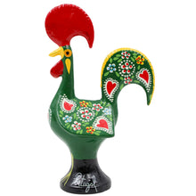 Load image into Gallery viewer, Traditional Hand-Painted Portuguese Good Luck Rooster Metal Figurine, 5.5"