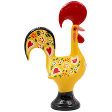 Load image into Gallery viewer, Traditional Hand-Painted Portuguese Good Luck Rooster Metal Figurine, 5.5"