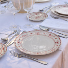 Load image into Gallery viewer, Costa Nova Vila White & Red Dinner Plate Set