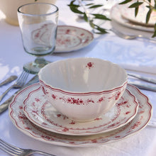 Load image into Gallery viewer, Costa Nova Vila White & Red Dinner Plate Set