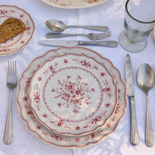 Load image into Gallery viewer, Costa Nova Vila White & Red Salad/Dessert Plate Set