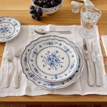Load image into Gallery viewer, Costa Nova Vila White & Blue Salad/Dessert Plate Set