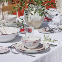 Load image into Gallery viewer, Costa Nova Vila White & Red Soup/Cereal Bowl Set