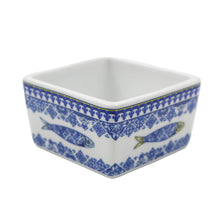 Load image into Gallery viewer, Portuguese Azulejo Style Sauce & Snack Dish with Wooden Serving Tray, Sardine