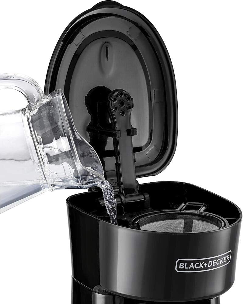 Black + Decker 650W Plastic Coffee Machine With 360ml Stainless Steel Travel Mug DCT10-B5 (L17 x W18.4 x H28.2)cm