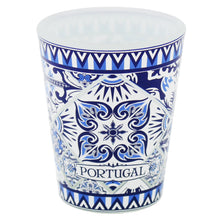 Load image into Gallery viewer, Set of 4 Portuguese Shot Glasses – Blue & White Azulejo Tile Design