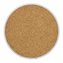 Load image into Gallery viewer, Set of 4 Portuguese Ceramic Coasters with Cork Backing – Blue Yellow Azulejo Tile Design