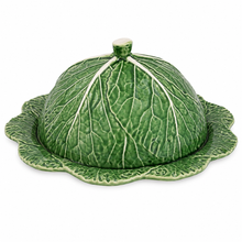 Load image into Gallery viewer, Bordallo Pinheiro Cabbage Cheese Tray with Lid