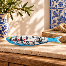 Load image into Gallery viewer, Bordallo Pinheiro Decorative Earthenware Sardine – Sailboat