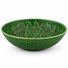 Load image into Gallery viewer, Bordallo Pinheiro Holly Salad Bowl